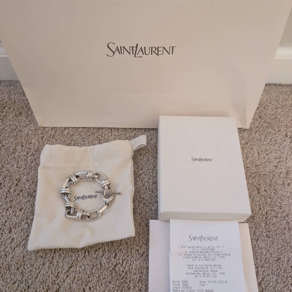 Saint Laurent Silver Bracelet